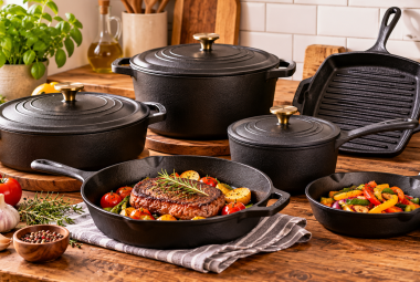 iron cast cookware set