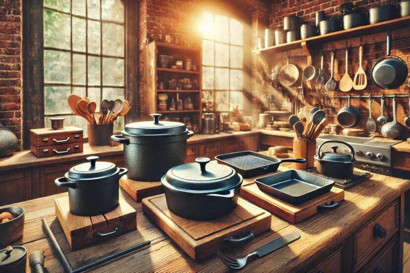 iron cast cookware set