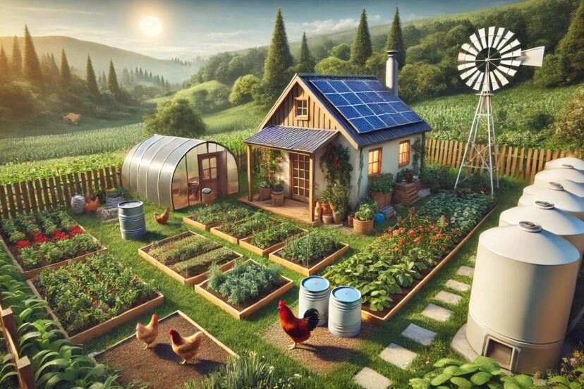 the self-sufficient backyard for the independent homesteader off-grid living