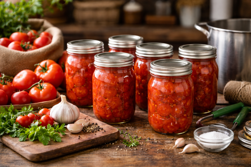 canning tomatoes
